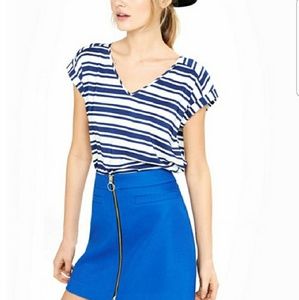 Express Silky Rolled Sleeve top